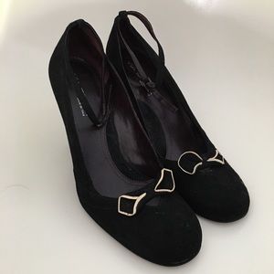 Vintage Via Spiga Suede Heels with Bow Sz 10